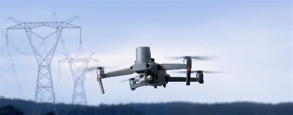Drone de segurança patrimonial com o módulo RTK