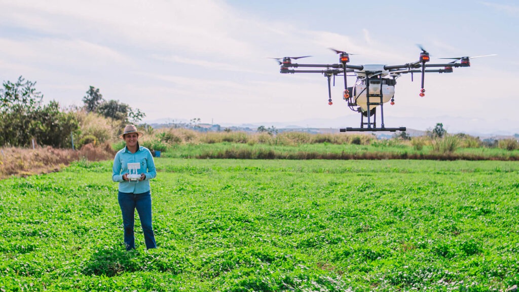 Pulverização com Agras da DJI